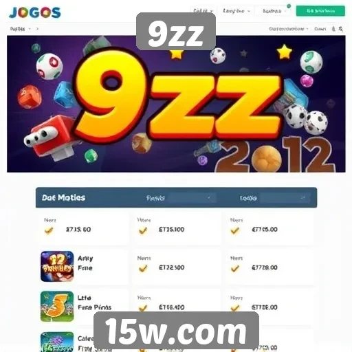 Comparação entre 9zz e outros sites de jogos populares